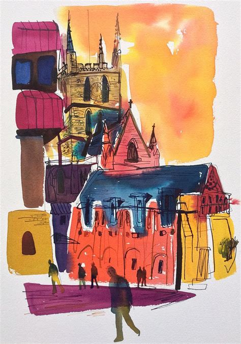 Cathedral Shapes Southwark By Nick Kobyluch Illustrations And