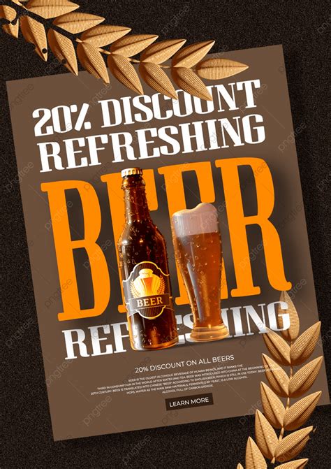 Vintage Creative Style Beer Promotion Poster Template Template Download On Pngtree