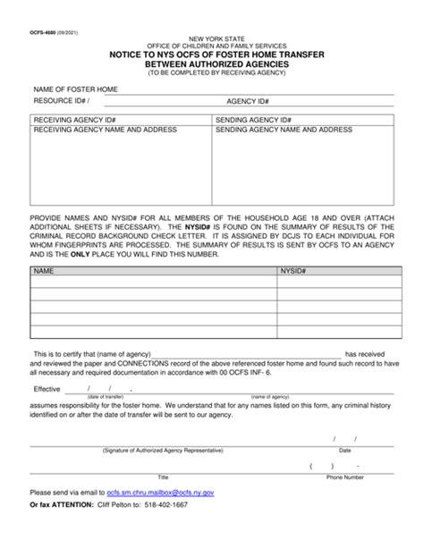 Form Ocfs 4680 Fill Out Sign Online And Download Printable Pdf New