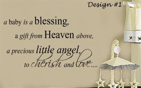 Items Similar To A Baby Is A Blessing From Heaven Nursery Decal Vinyl