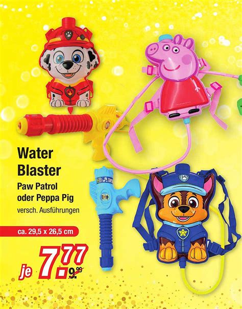 Water Blaster Paw Patrol Oder Peppa Pig Angebot Bei Zimmermann