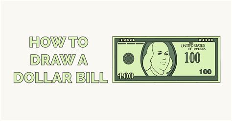How To Draw A Dollar Bill Really Easy Drawing Tutorial Drawing