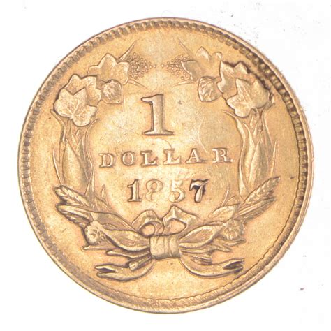 100 United States Gold Coin 1857 Liberty Head Historic Property