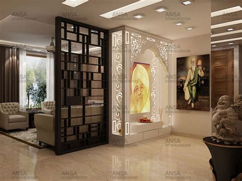 Puja room, mandir, interior design, beautiful home designs, idols, white puja room, puja room design ideas, save photos to scrapbooks; Mandir Interior Design - ANSA Interiors | Interior design ...