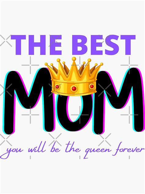 The Best Mom In The World Sticker By Ed Design Redbubble