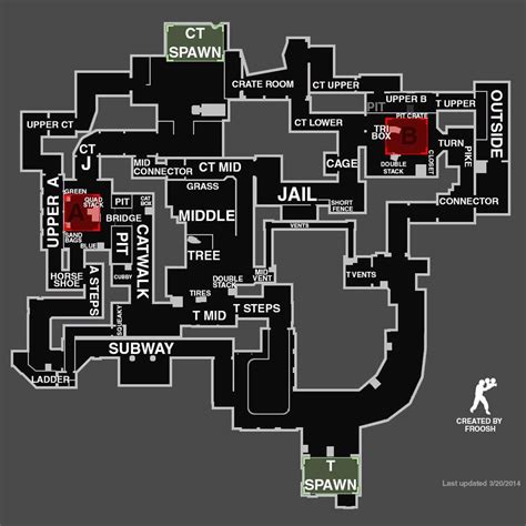 CS GO All Map Callouts Overviews For Competitive Maps 2019 Map
