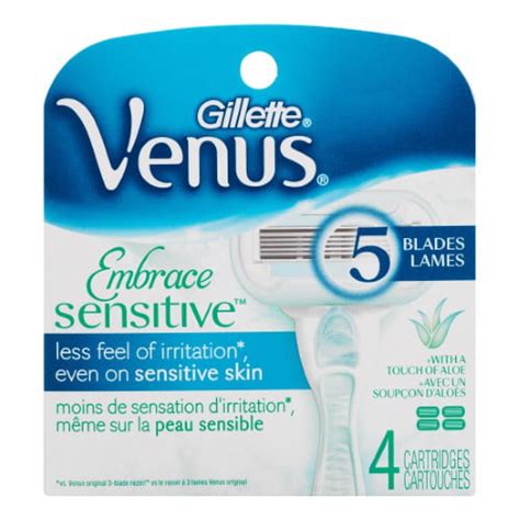 Gillette Venus Embrace Sensitive Womens Razor Blades