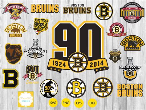 Boston Bruins Nhl Hockey Logo Svg Bundle Sport Team Logo Etsy
