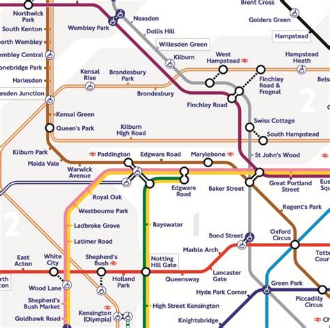 Tfls Walk The Tube Map Shows Walking Distance Between London Images