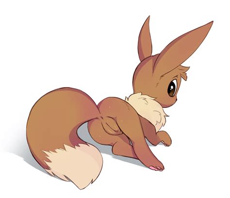 rule 34 anus ass brown eyes brown fur brown nose chest tuft dipstick tail eevee female feral