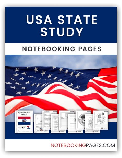 Usa State Study Notebooking Pages