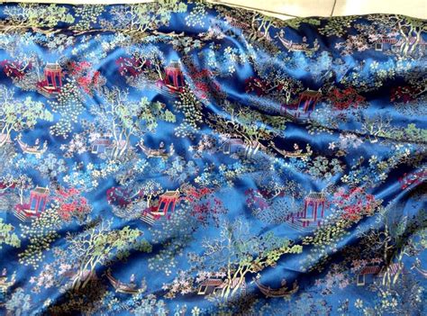 Silk Embroidery Curtain Fabric - Weaveron