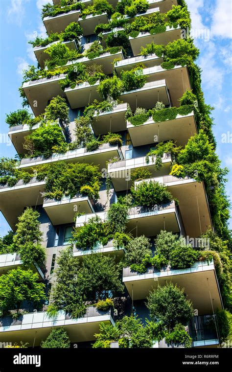 Bosco Verticale Vertical Forest Milan Italy Stock Photo Alamy