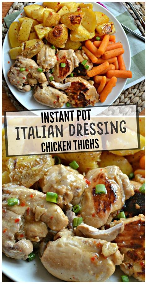 The best part about this recipe is that it only requires 3 ingredients and it is absolutely delicious. Instant Pot Italian Dressing Chicken Thighs | Recipe in ...