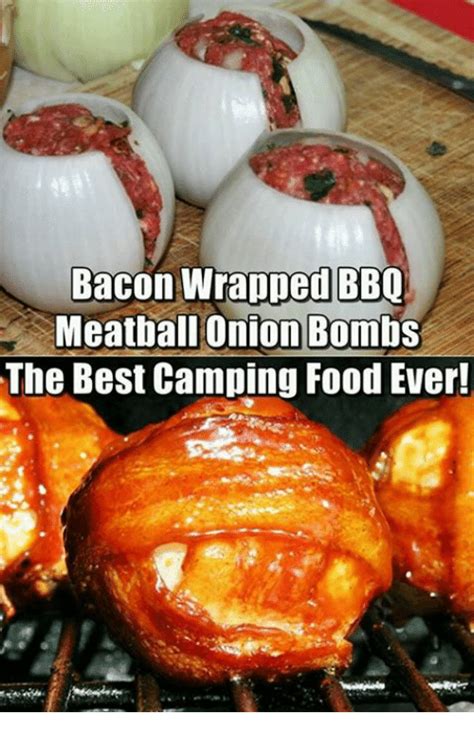 Bacon Wrapped Bbq Meatball Onion Bombs The Best Camping