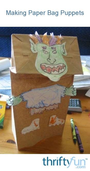 Making Paper Bag Puppets Thriftyfun