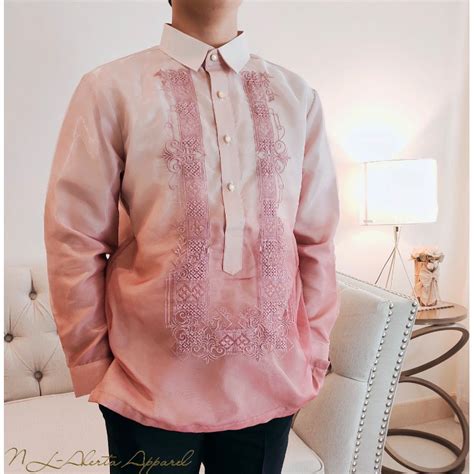 Barong For Men Pure Embroidered Tagalog Barong For Men Shopee Philippines