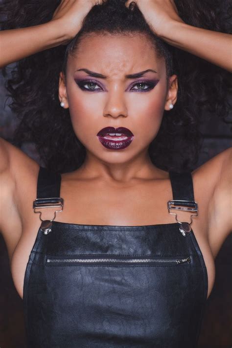 Very Dark Intense Makeup Photographer Lance Gross Mua Jazzmene Ellison Modelactress Logan