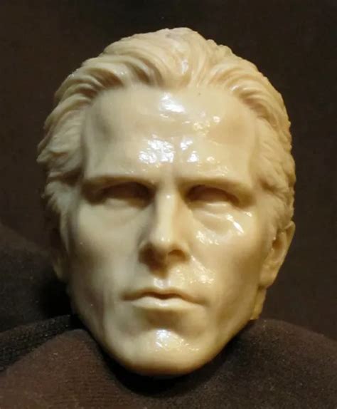 Custom Scale Christian Bale Bruce Head Sculpt For Hot Toys Body