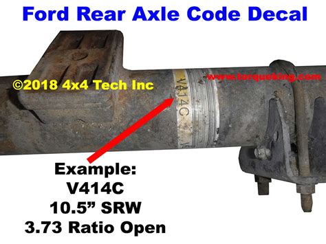 Id A 1999 2016 Ford Sterling 105 Rear Axle
