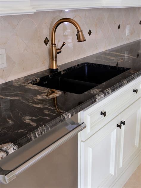 Why granite countertops are still so popular. Titanium Granite | Houzz