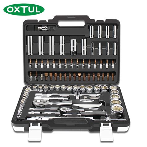 Oxtul 94pcs Professional Mechanical Auto Car Repair Tools Set Socket
