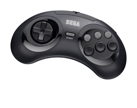 Sega Genesis Mini 6 Button Wireless Controller Black Walmart Canada