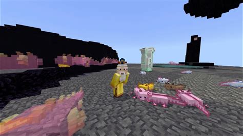 Minecraft Saving Every Axolotl From A Slime Infestation Axolotl