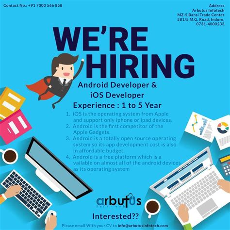 Android And Ios Developer Hiring Poster Recruitment Agencies Jobs