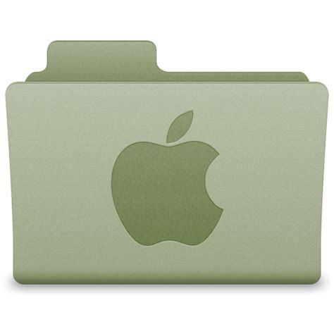 Green Apple Folder Icon Latt For Os X Icons