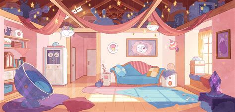 Aesthetic Modern Pink Anime Bedroom Background Trendecors