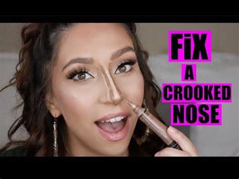 And while you can't alter the shape of your nose with the snap of today we're giving a fresher's course in nose contouring. HOW TO FIX A CROOKED NOSE WITH MAKEUP! - YouTube | Nose contouring, Nose makeup, Crooked nose