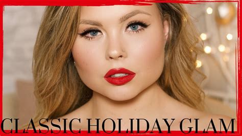 Easy To Do Holiday Makeup Classic Holiday Glam Makeup Tutorial Youtube
