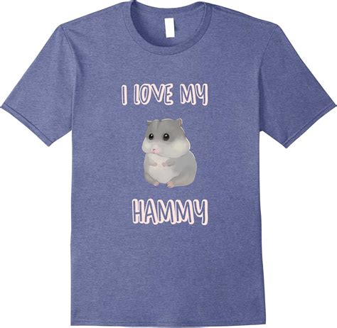 I Love My Hammy Funny Hamster T Shirt Clothing