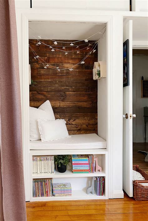 How To Create A Cozy Reading Nook From A Bedroom Closet
