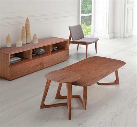 Modern Walnut Coffee Table Z097 Contemporary