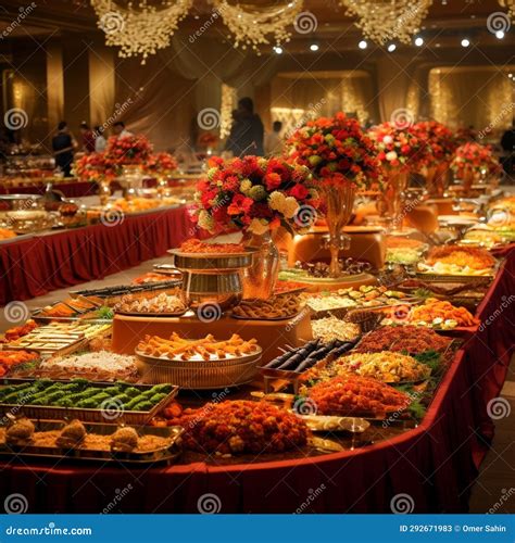 Foodie S Paradise: a Reception Buffet To Satisfy Every Craving Stock