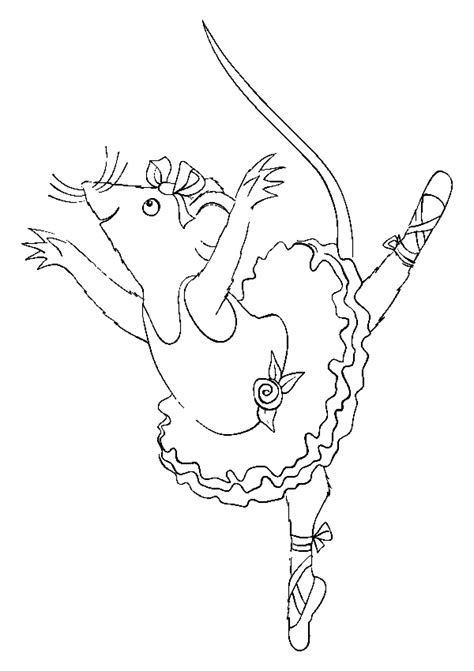 Coloring pages for kids ballerina coloring pages. Angelina ballerina coloring pages to download and print ...