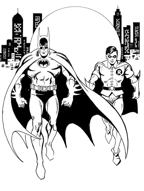 Batman And Robin Coloring Page Batman Coloring Pages Superhero