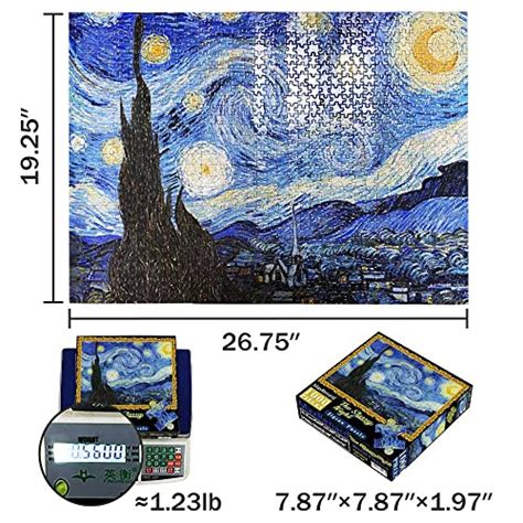 Maxrenard Starry Night Puzzle 1000 Pieces Van Gogh Puzzle 1000 Piece