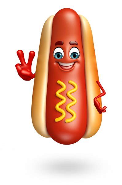 Hot Dog Cartoon Thumbs Up — Stock Vector © Starlight789 18755647
