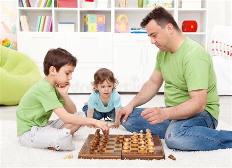 Two Boys Playing Chess Stock Image Image Of Childhood 21310153