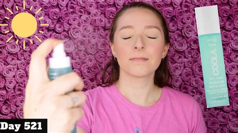 Coola Spf Makeup Setting Spray Review Youtube