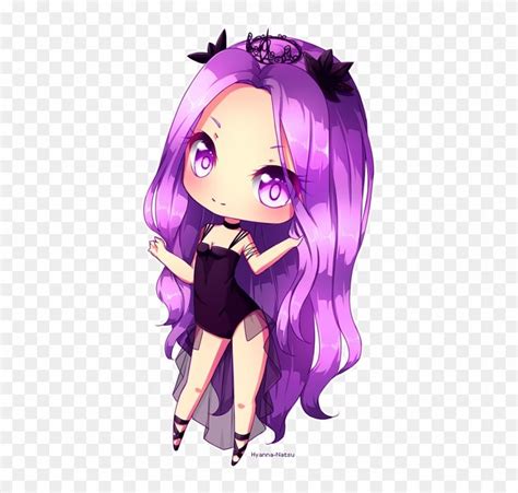 Lilac By Hyanna Natsu On Deviantart Anime Chibi Girl With Purple Hair