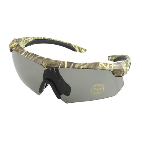 high impact bulletproof military army soldier shooting camouflage tactical sunglasses with