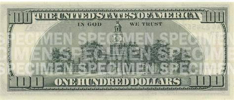 Billete De 100 Dólares 1996 2013 Diseño Y Caracteristícas