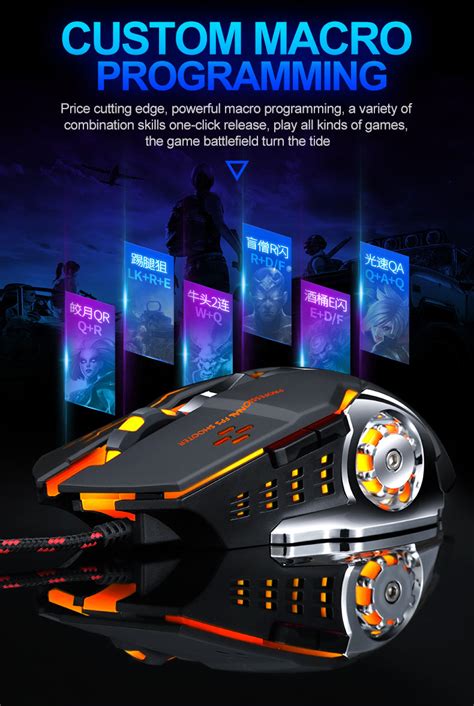 Professional 8d 3200dpi Adjustable Wired Optical Led Gaming Mouse Onetify
