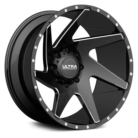20x9 Ultra Wheels 18 8x1651 1252 Vortex 206bm Rims Gloss Black
