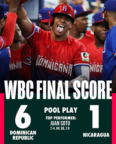 talkin baseball on twitter dominican republic picks up its first win of the 2023 world