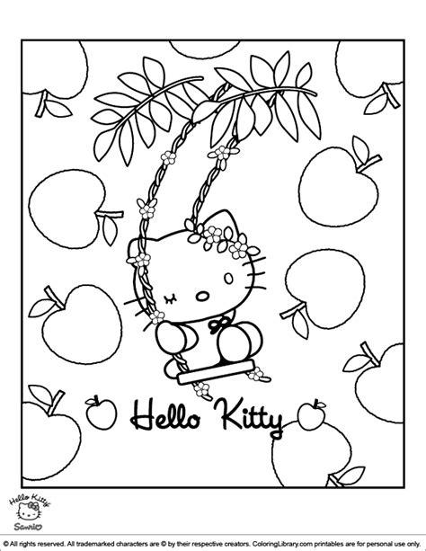 Hello Kitty Coloring Paper Free Printable Templates